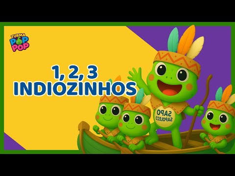 🐸🎶 1, 2, 3 Indiozinhos com Sapoléco | Música Infantil para Bebês e Crianças