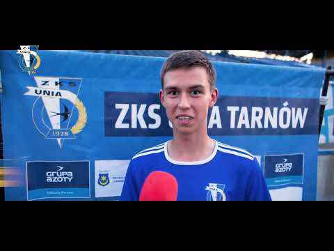 Gabriel Kieroński po wygranym meczu z Dunajec Nowy Sącz 2:1