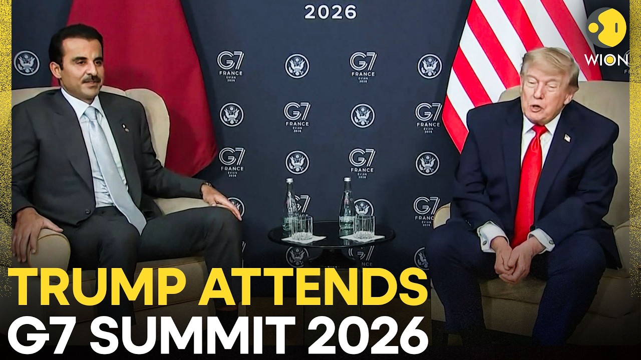 G7 Summit 2026: President Donald Trump Attends G7 Summit In Evian-les-Bains With Emir Of Qatar