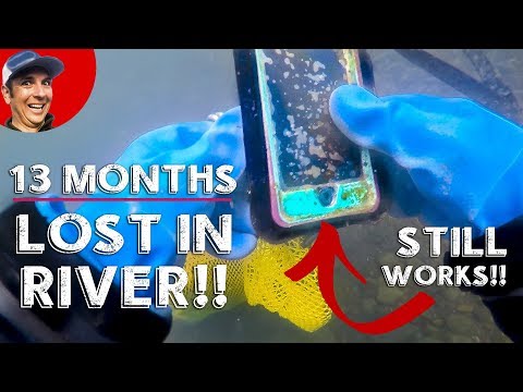 Found iPhone Lost 1-YEAR in River while Scuba Diving! (Returned to Owner) Video