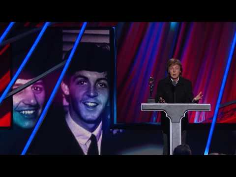 Paul McCartney Inducts Ringo Starr at the 2015 Rock & Roll Hall of Fame Induction Ceremony