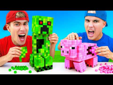 CONSTRUIMOS MINECRAFT EN LA VIDA REAL !!