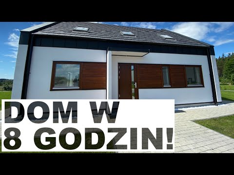 A HOUSE IN 8 HOURS! - ZERO-ENERGY HOUSE MADE OF PREFABRICATED ELEMENTS, HOUSE CONSTRUCTION