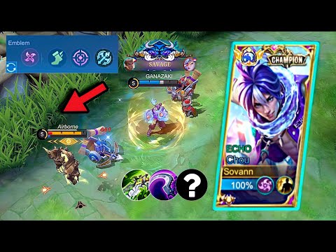 SAVAGE!! CHOU BEST BUILD 2023 FOR ONE (CHOU EMBLEM SET 2023)