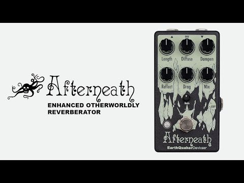 EarthQuaker Devices Afterneath Otherworldly Reverberation Machine V2 2017 - 2020 - Glow-in-the-Dark / Black Print image 6