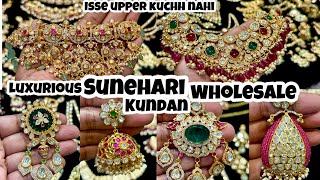 Superior Sunehari Kundan Jewellery Manufacturer in INDIA | Premium Wedding Bridal Jewelry Wholesale