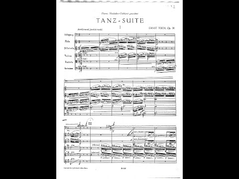 Ernst Toch – Tanz-Suite (Fl, Klar, Vln, Vla, Kbaß & Schlagzeug)