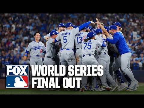 FINAL OUT 😤 Los Angeles Dodgers CELEBRATE after winning 2025 World Series