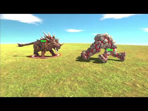 Lava Golem Vs Hellhound | Animal Revolt Battle Simulator VGP