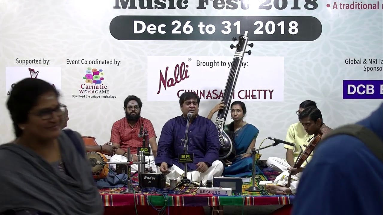 Carnatic Vocal Tiruvarur Girish | Paddhathi Music Fest 2018 | Carnatica & PS Swami Sabha
