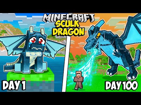 I Survived 100 Days as a SCULK DRAGON in Minecraft
