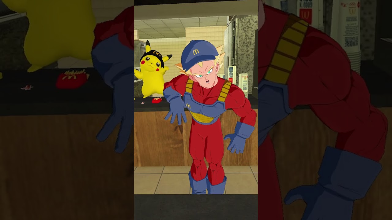 Goku vs Vegeta BUT its at McDonalds Pt 1