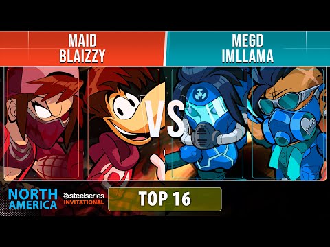 Maid & Blaizzy VS megd & ImLlama - Top 16 - NA - Brawlhalla SteelSeries Invitational 2022