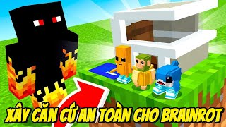 Thử Thách Xây Căn Cứ An Toàn Cho Các Brainrot Nhí Đối Đầu Quái Vật Trong Minecraft Siêu Bất Ổn🤣