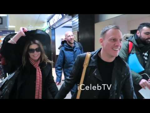 Coronation Street cast arrive at London Euston Train Station