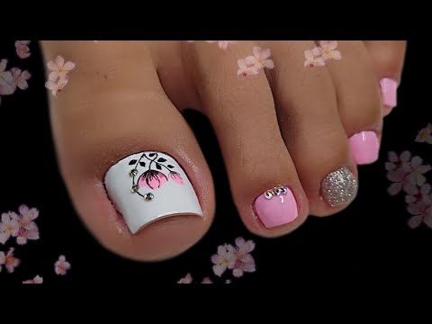 Diseño De UÑAS SENCILLAS Y ELEGANTES para PIES 🦶| Nail Art