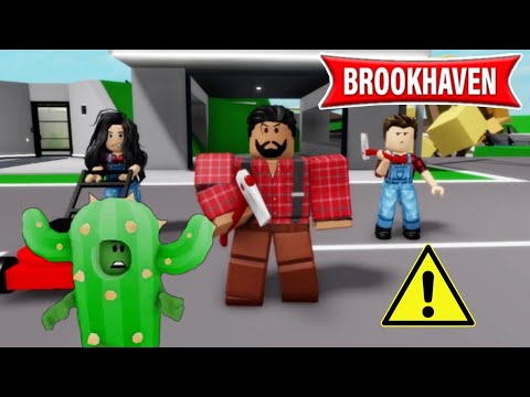 LES CACTUS VS ARMÉE DE JARDINIERS ! BROOKHAVEN RP - ROBLOX