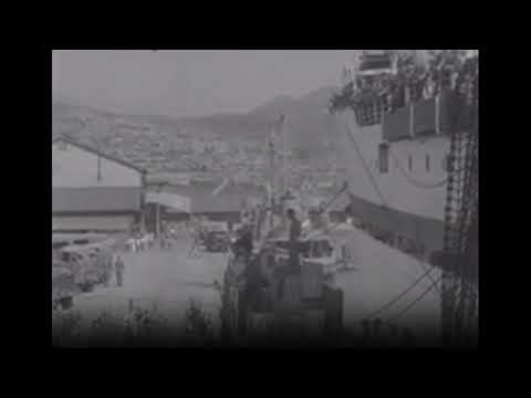 ROYAL FUSILIERS ARRIVE KOSB COMING BACK CITY OF LONDON REGIMENT DISEMBARKS AT PUSAN  (1952)