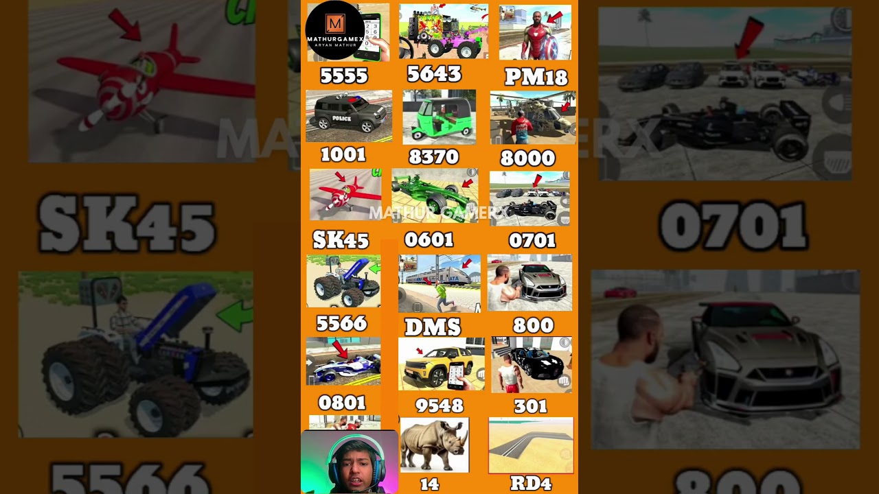 All Cheat Code 🤑✅ In Indian Bike Driving 3D New Update Code7829