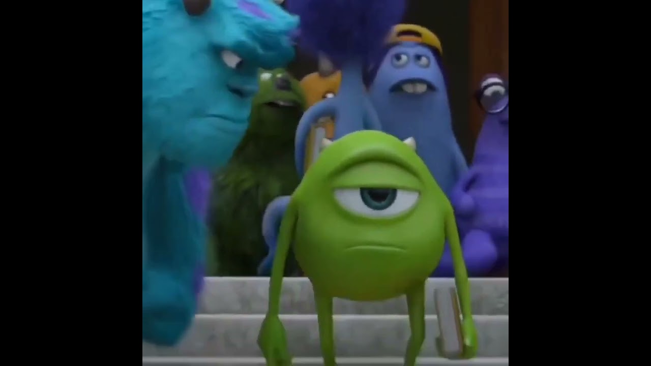 monster staring at other meme template #memetemplate #monsteruniversity
