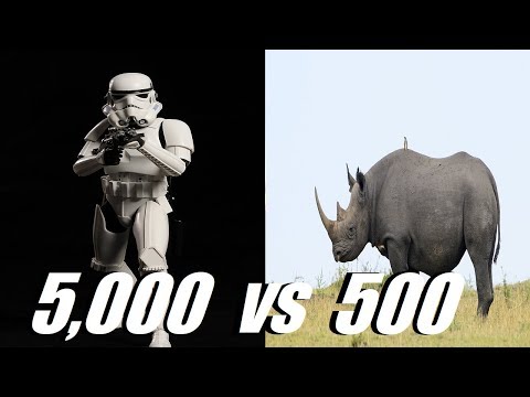 5,000 Stormtroopers vs 500 Rhinos - Ultimate Epic Battle Simulator