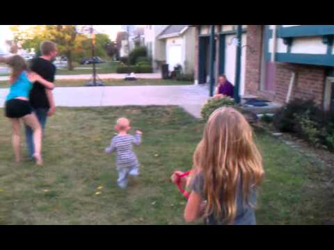 Allie and Britton wrestling