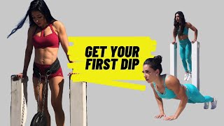 How to do your first tricep dip | 3 exercises that are better than the assisted machine!