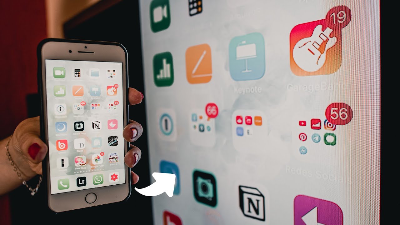 Como Espelhar um iPhone na SMART TV / Sem fio (ou com fio)