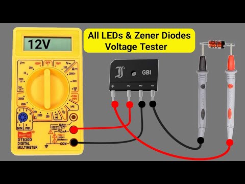 Make Universal LEDs & Zener Diodes Voltage Tester For Electronics Repairs