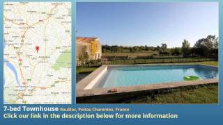 7-bed Townhouse for Sale in Rouillac, Poitou Charentes, France on frenchlife.biz