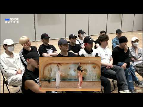 Seventeen reaction to Lisa Dance practice compilation