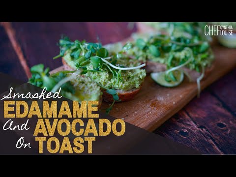 Healthy and Easy Smashed Edamame And Avocado On Toast Recipe