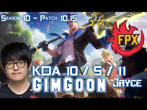 FPX GimGoon JAYCE vs RENEKTON Top - Patch 10.15 KR Ranked