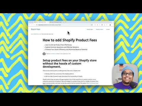 How to Add Product Fees on Shopify