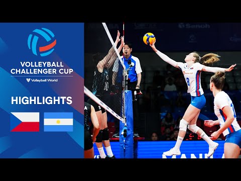 🇨🇿 CZE vs. 🇦🇷 ARG - Quarter Finals | Volleyball Challenger Cup Women | Highlights
