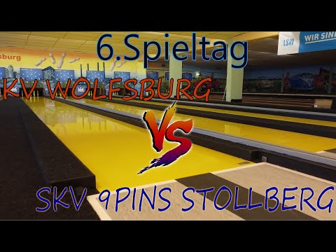 6.Spieltag KV Wolfsburg - SKV 9Pins Stollberg 2.Bundesliga Ost Männer