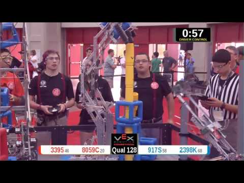 2015 VRC Arts Q128 - 3395 8059C vs 917S 2398K - 62 to 70 - VEX Worlds 2015 - Arts Division
