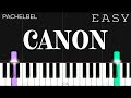 Canon In D - Pachelbel | EASY Piano Tutorial