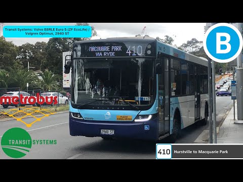 Transit Systems: Volvo B8RLE Euro 5 (ZF EcoLife) / Volgren Optimus, 2940 ST