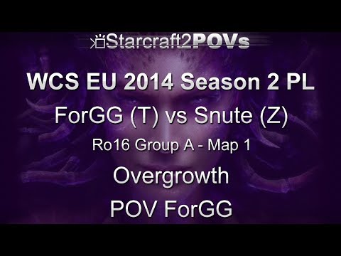 SC2 HotS - WCS EU 2014 S2 PL - ForGG vs Snute - Ro16 Group A - Map 1 - Overgrowth - ForGG