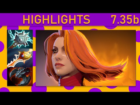 ⭐Lina 15+ Kills! Mid Highlights 7.35b - Dota 2 Top MMR