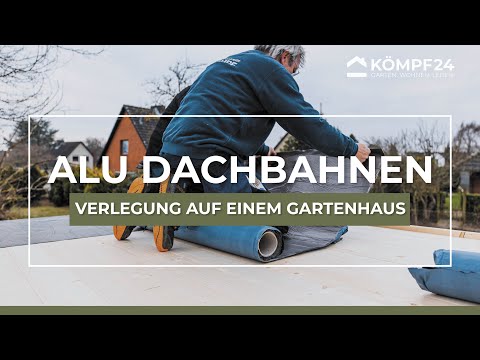 Gartenhaus abdichten - Selbstklebende Dachbahnen anbringen | Kömpf24