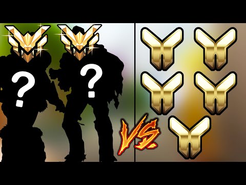 2 Mystery Hero MASTERS VS 5 Gold Players! - Who Wins? // Overwatch VS