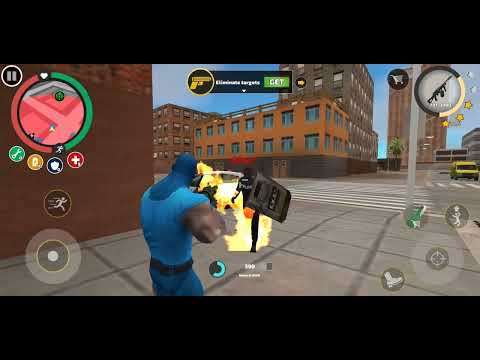 ROPE HERO USE FLAMETHROWER 🔥🤯 IN ROPE HERO VICE TOWN GAMEPLAY ANDROID #youtube #ropeherovicetown