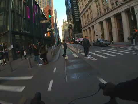 NYC -Yelling "MOVE" at someone standing in the bike lane.