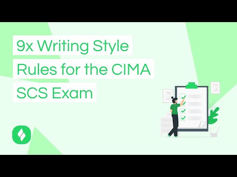 9x Writing Style Rules for the CIMA SCS Exam