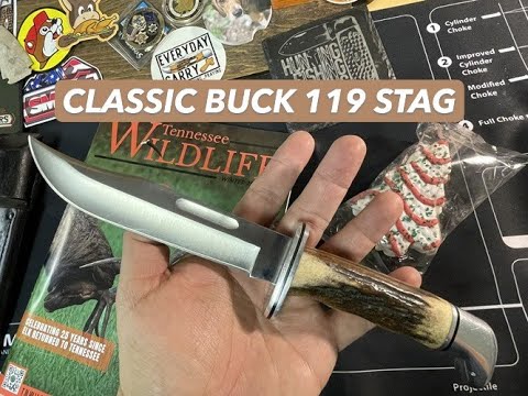 1987 BUCK 119 SPECIAL IN STAG - VIDEO 97 #bucks #BUCK #119 #stag #knifecommunity #hunting #edc