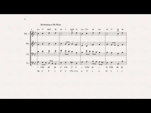 A Bach Chorale in G minor with Harmonic Analysis