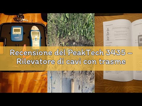 Recensione del PeakTech 3435 – Rilevatore di cavi con trasmettitore e ricevitore, Voltmetro, Rileva