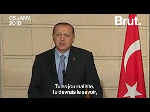 La réponse sèche du président turc Erdogan à un journaliste français